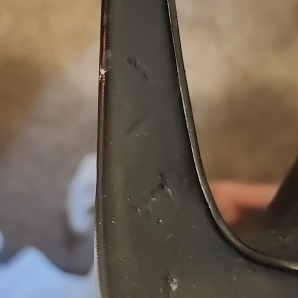 Alexander McQueen VTG Black Knee High Platform Stiletto Boots | Gothcore Baddie - Picture 11 of 16